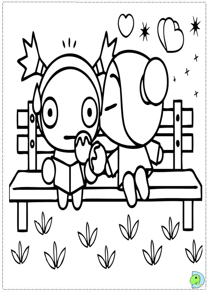 Pucca coloring page