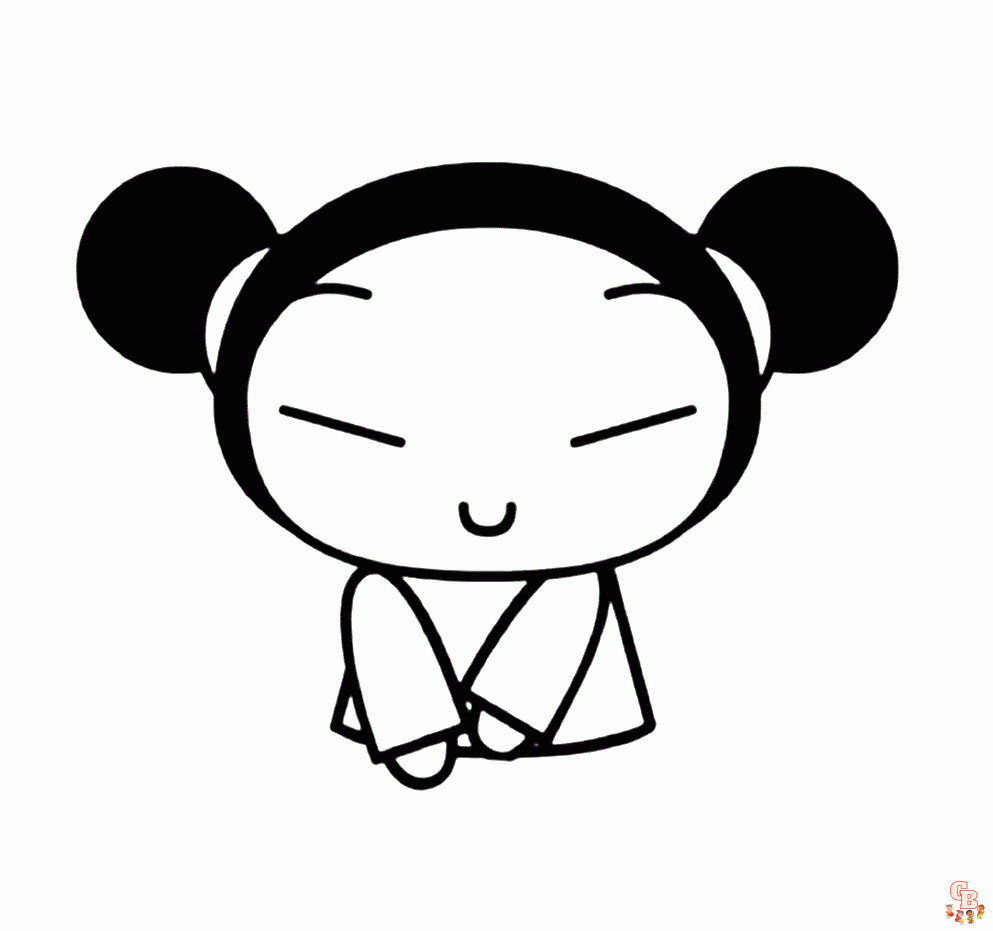 Printable pucca coloring pages free for kids and adults