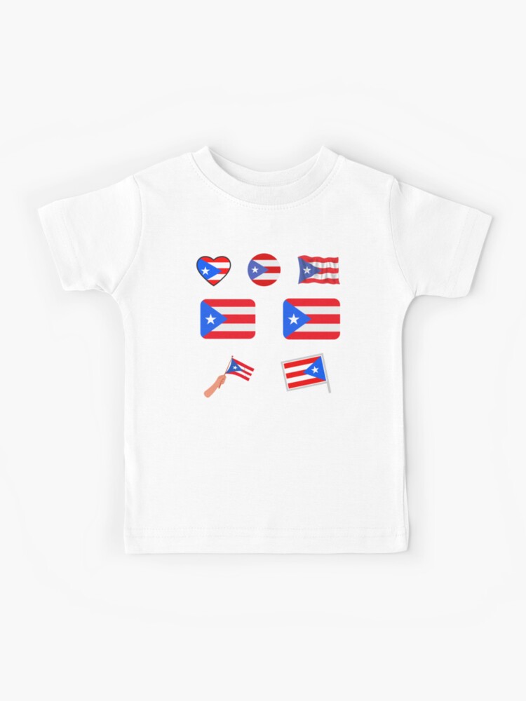 Puerto rico flag emoji kids t