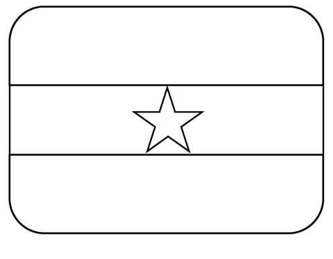 Flag of ghana emoji coloring page free printable coloring pages