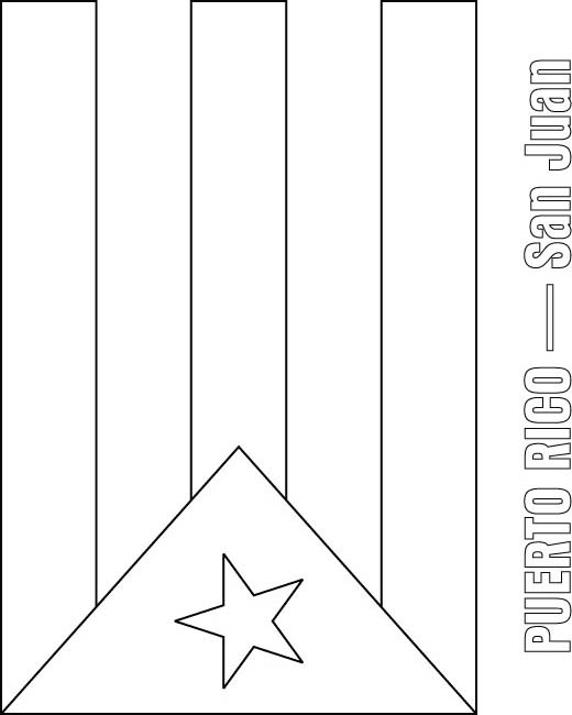 Puerto rico flag coloring page download free puerto rico flag coloring page for kids best coloring pages
