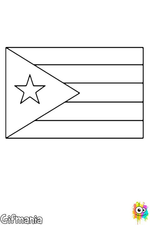 Pin by angela sepulveda on maquillaje flag coloring pages puerto rico flag puerto rico