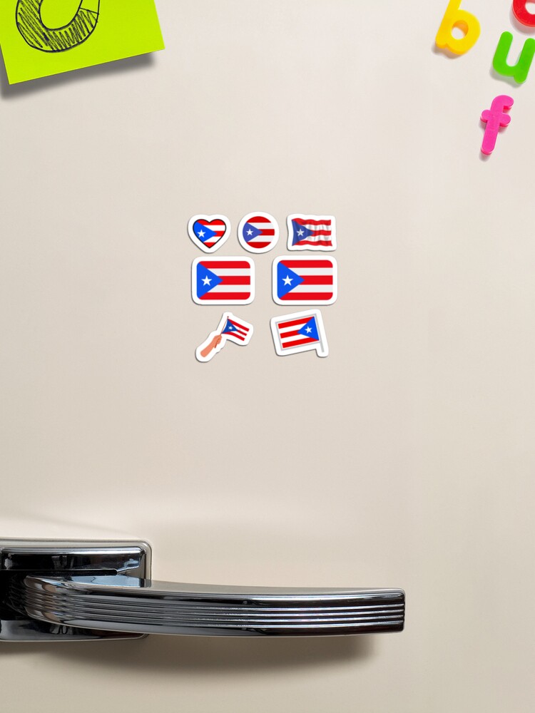 Puerto rico flag emoji magnet for sale by schka