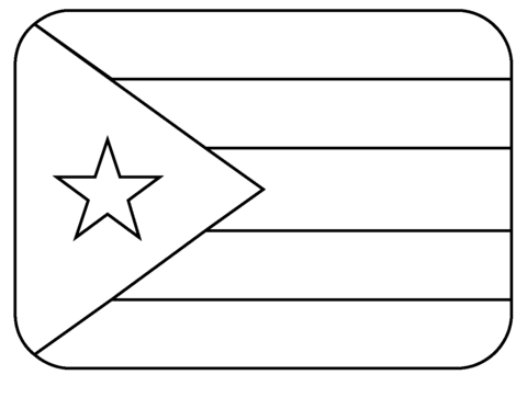 Flag of puerto rico emoji coloring page free printable coloring pages