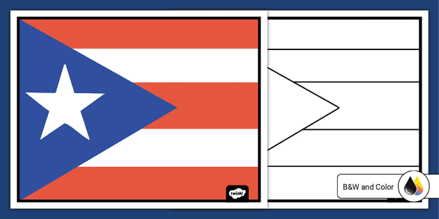 Puerto rico flag template arts culture usa