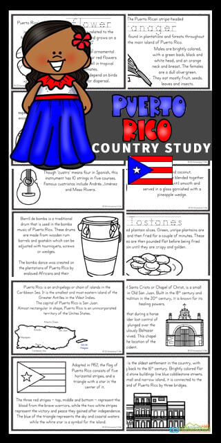 Free puerto rico for kids printables reader