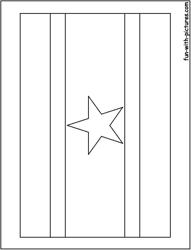 Suriname flag coloring page