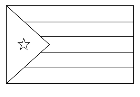 Flag of puerto rico emoji coloring page free printable coloring pages