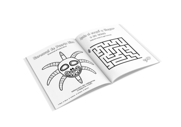 Spanish coloring book for kids