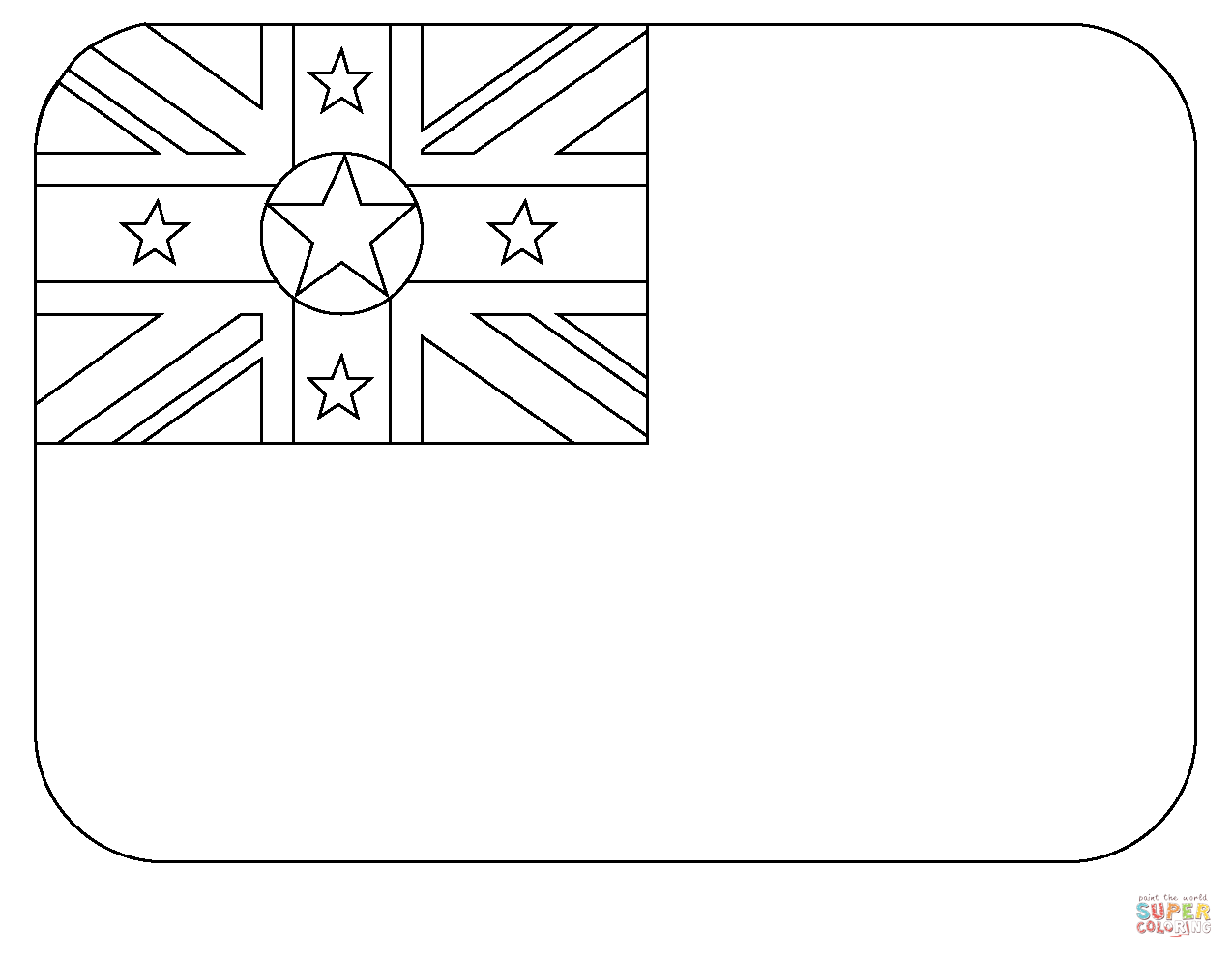 Flag of niue emoji coloring page free printable coloring pages