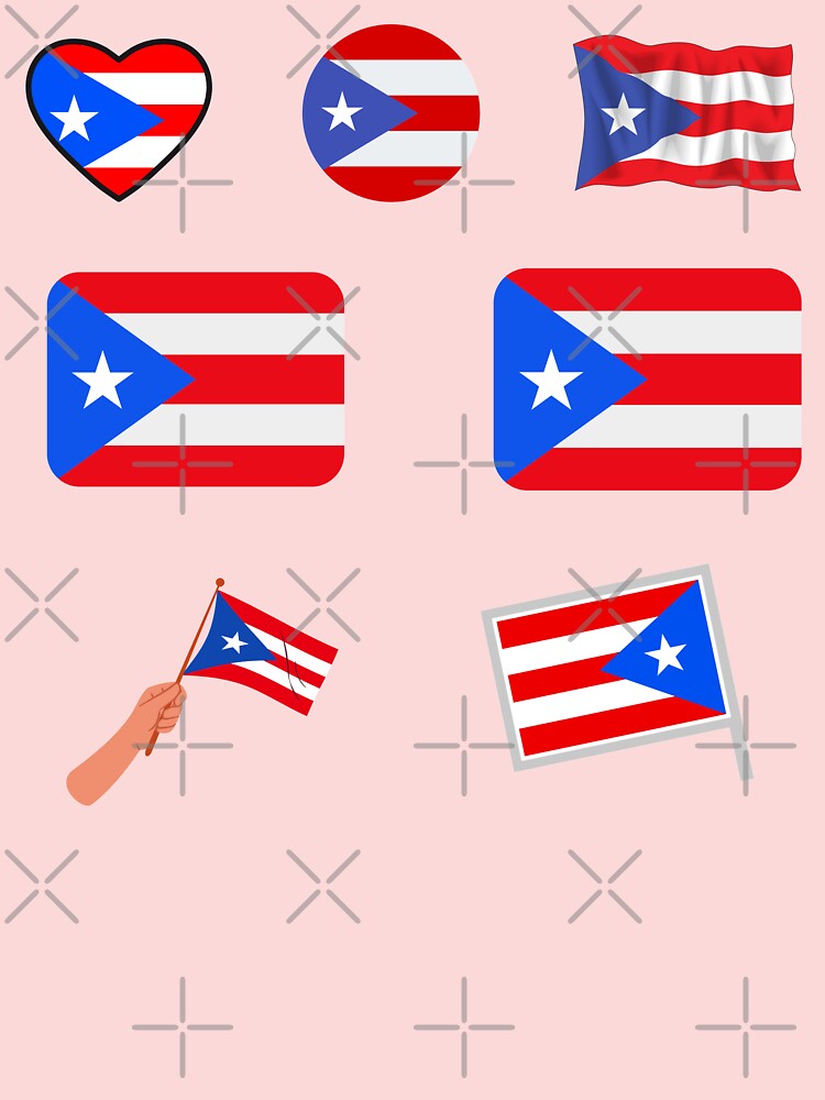 Puerto rico flag emoji kids t