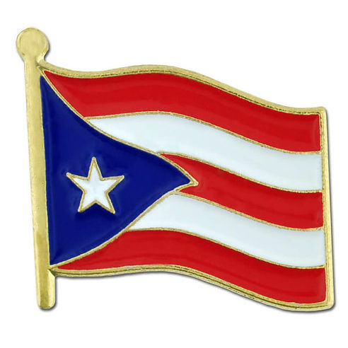 Puerto rico flag pin pr souvenirs