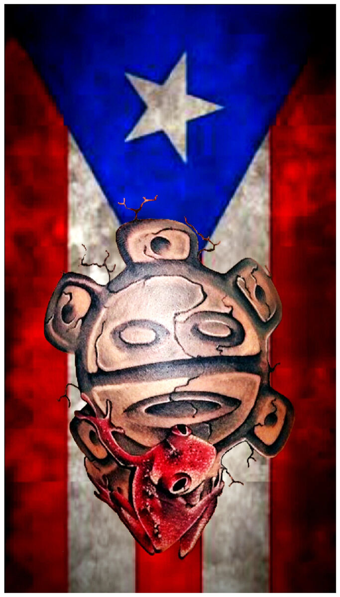 Puerto rico flag pr sticker