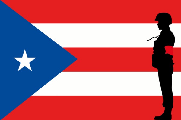 Black white puerto rican flag royalty