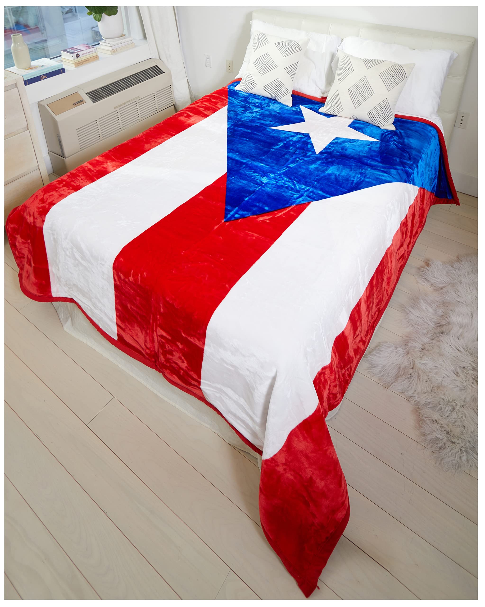 Puerto rico flag blankethxw throw ultra plush korean mink year round vivid color warm lightweight perfect traveling mping hikingbin sleigh bunk bed sofa and couch bed