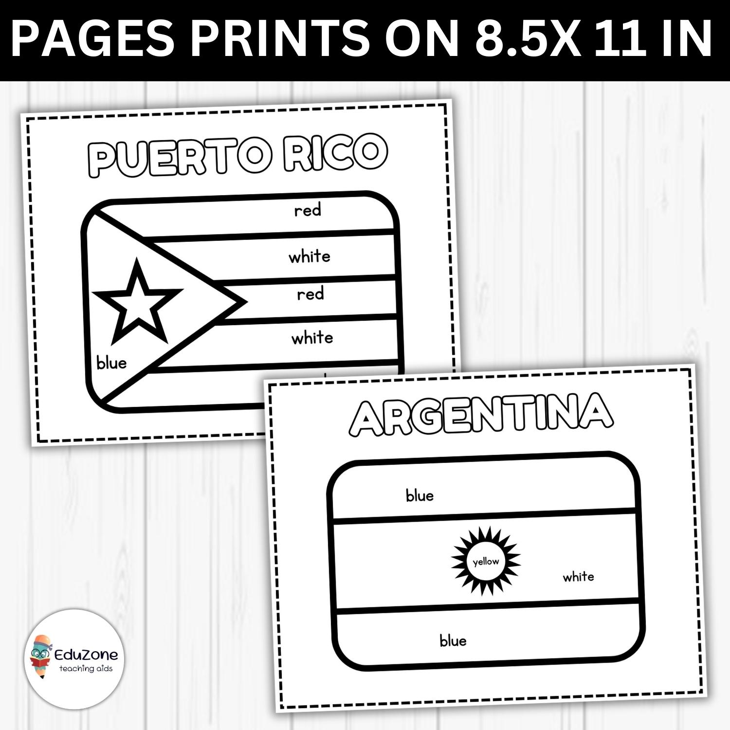 Celebrate hispanic heritaeducational hispanic countries flags coloring pages to have fun made by teachers