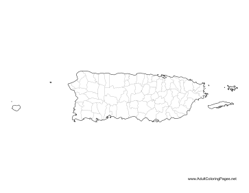 Puerto rico coloring page