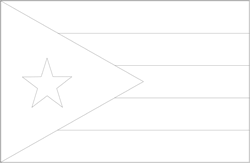 Puerto rico flag coloring