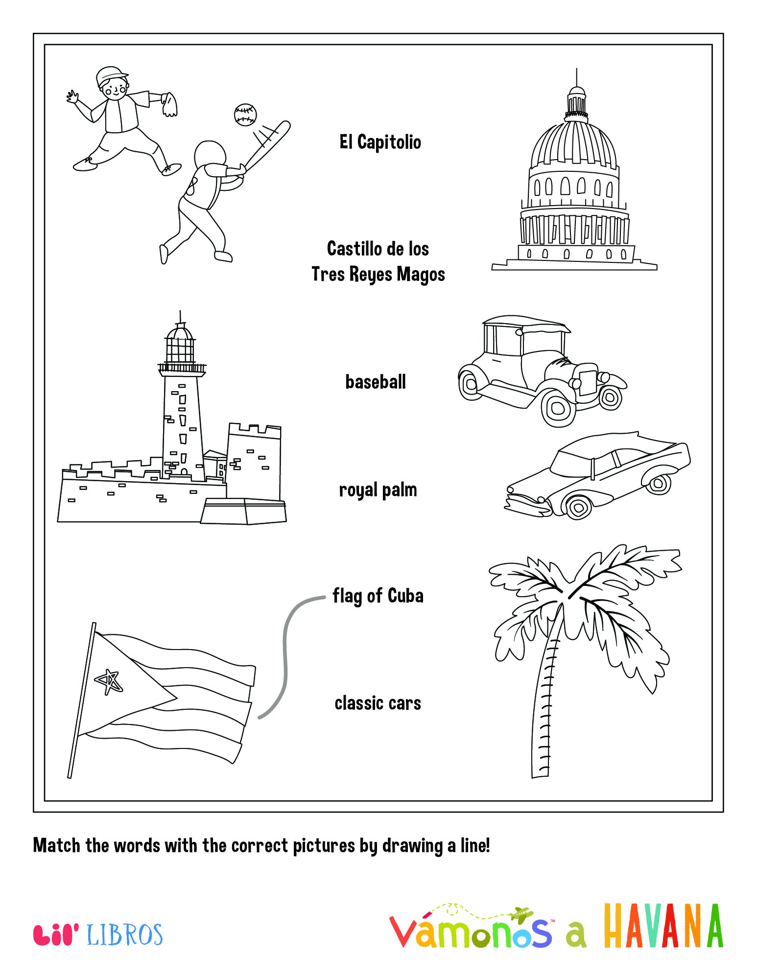 Vãmonos havana activity sheets lil libros learning portal