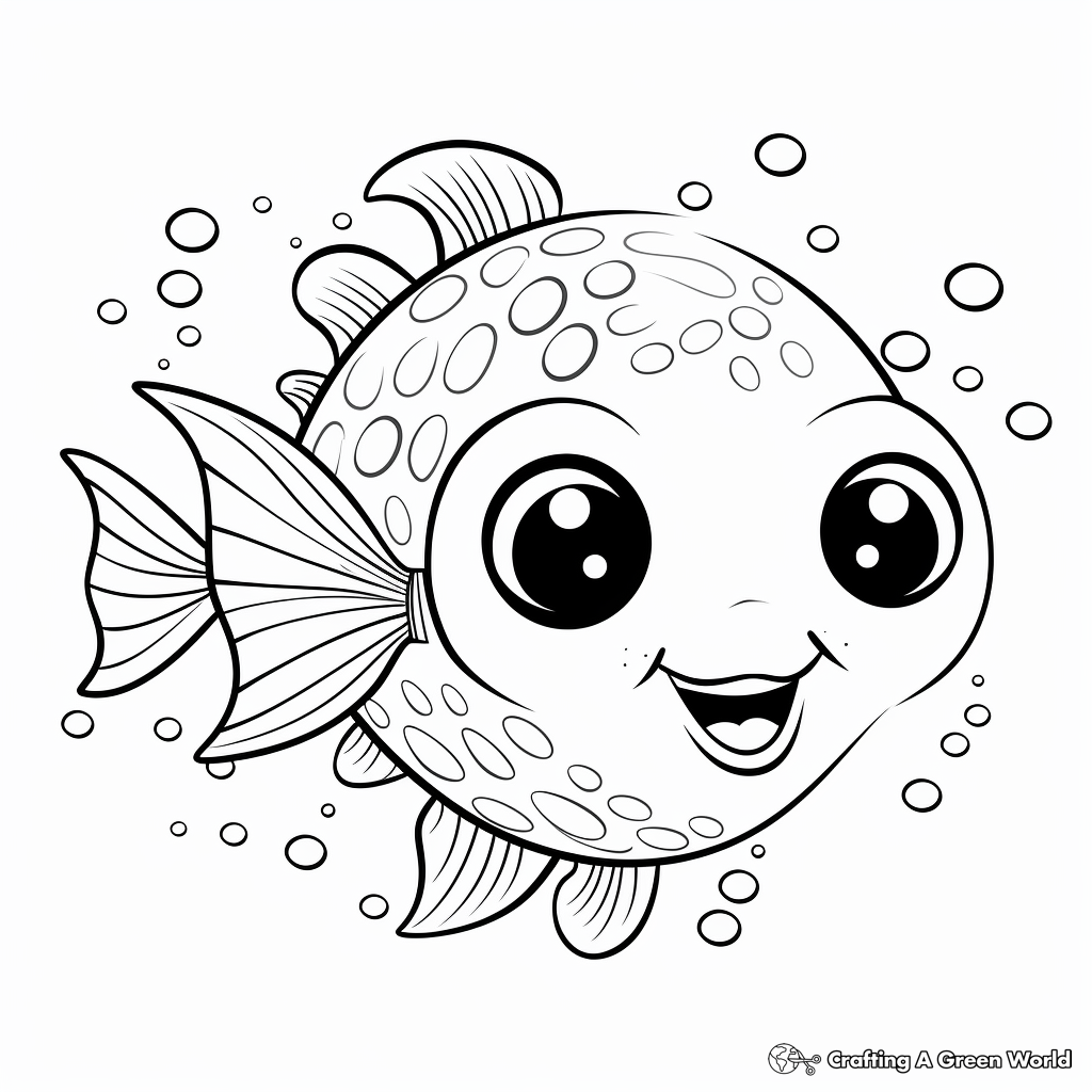 Puffer fish coloring pages