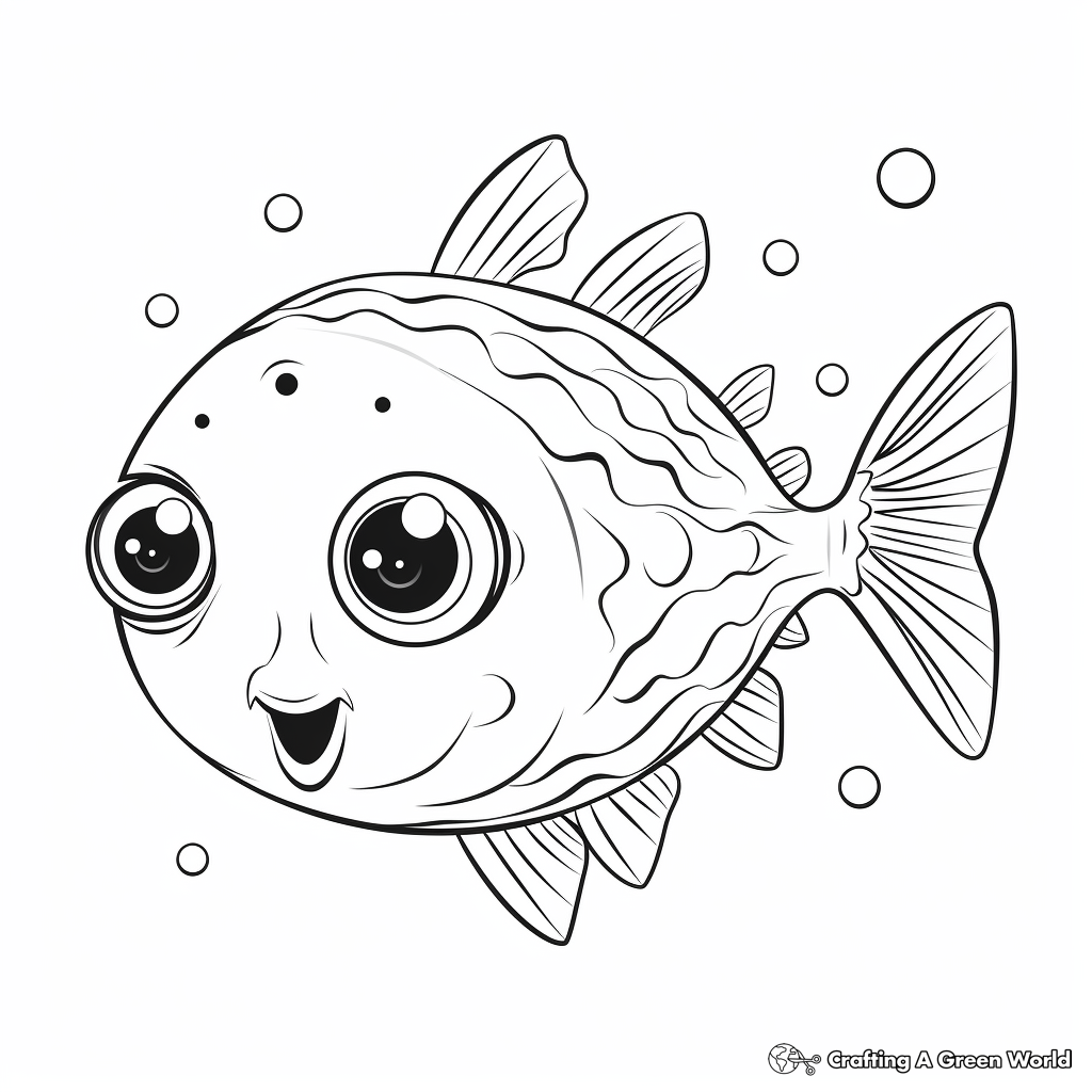 Puffer fish coloring pages