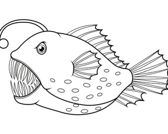 Fish coloring pages fish template printable coloring pages