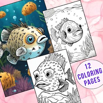 Puffer fish coloring pages fun and educational printables for kids