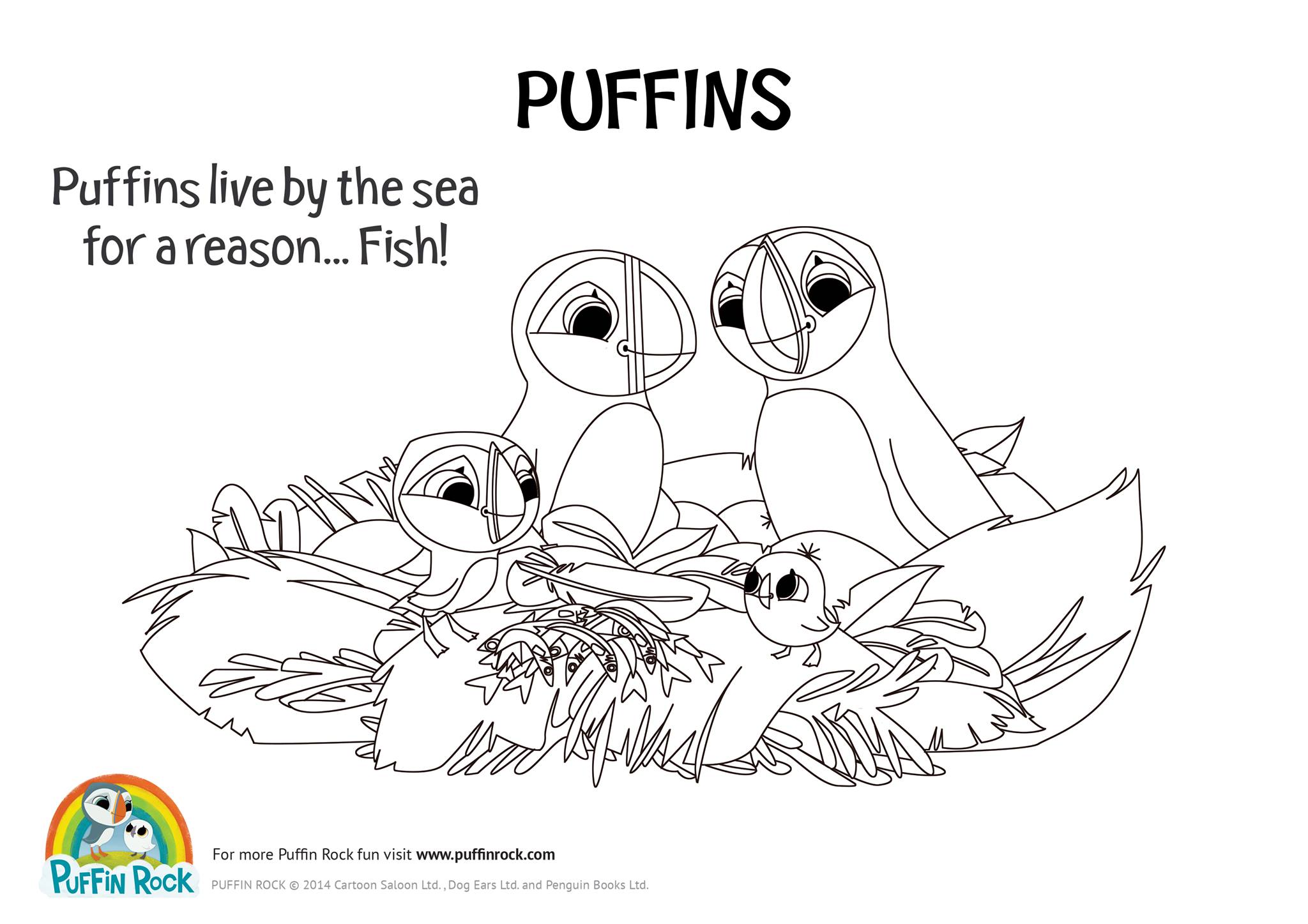 Cartoon saloon on x we have lots of colouring pages to share with you over the next while to help pass your days with the kids or yourself starting with puffin rock