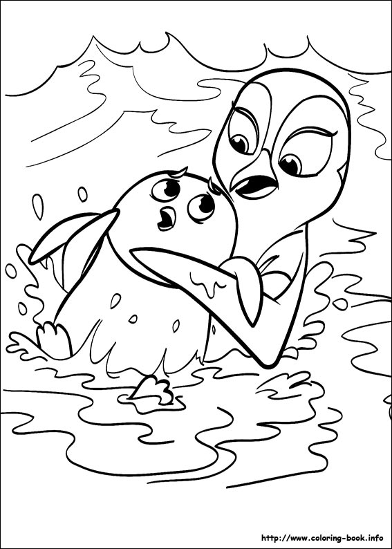 Surfs up coloring picture