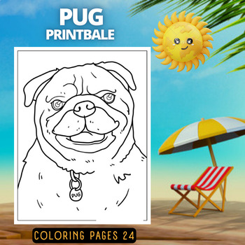 Playful pugs adorable pug coloring pages for pug lovers of all ages