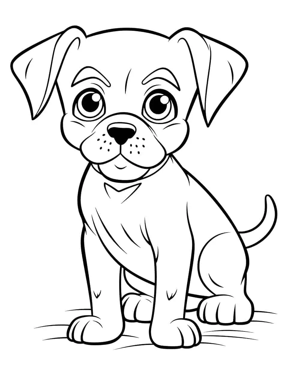 Dog coloring pages free printable sheets