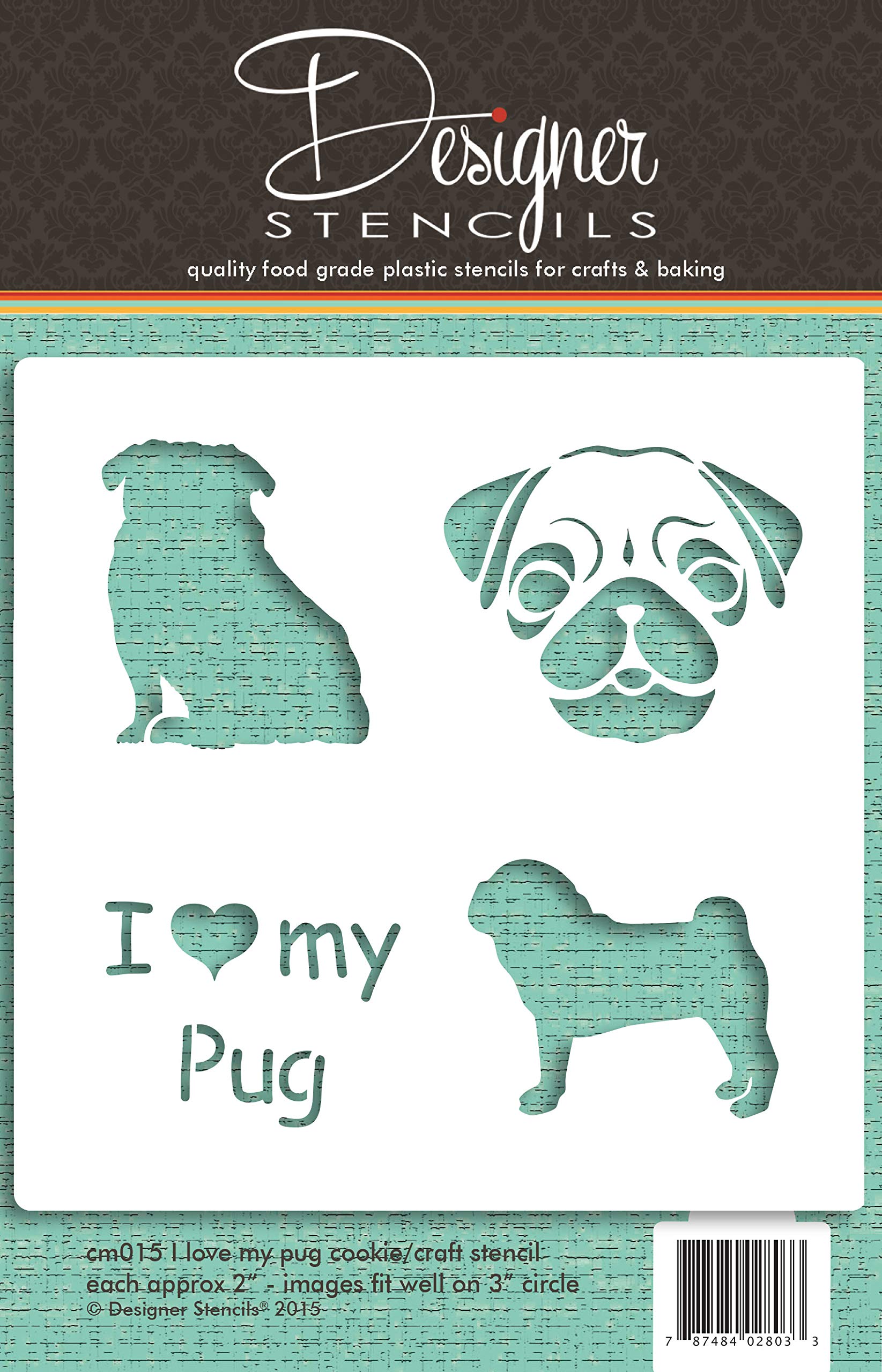 I love my pug cookie and craft stencil by designer stencils home kitchen