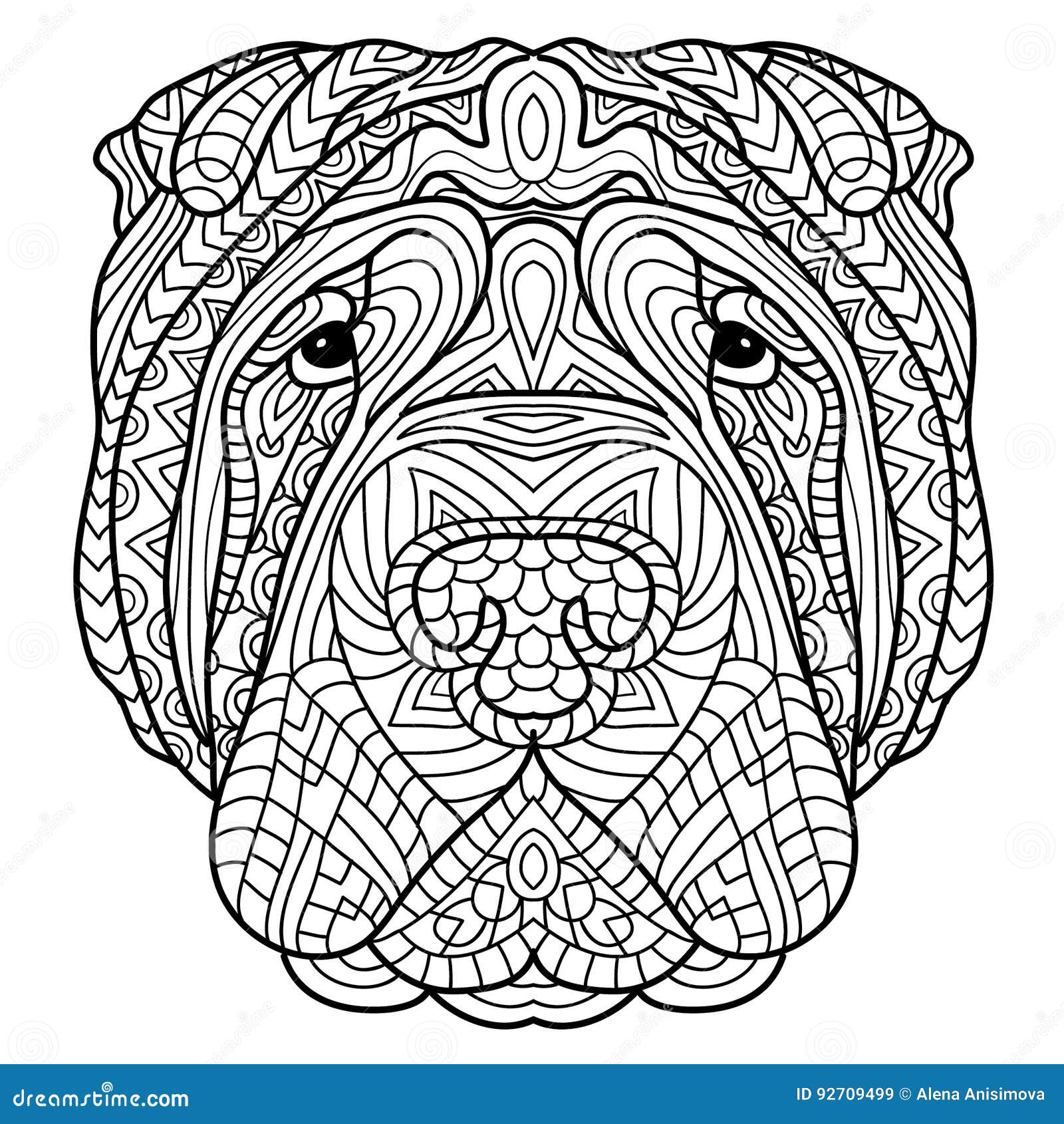 Dog coloring stock illustrations â dog coloring stock illustrations vectors clipart