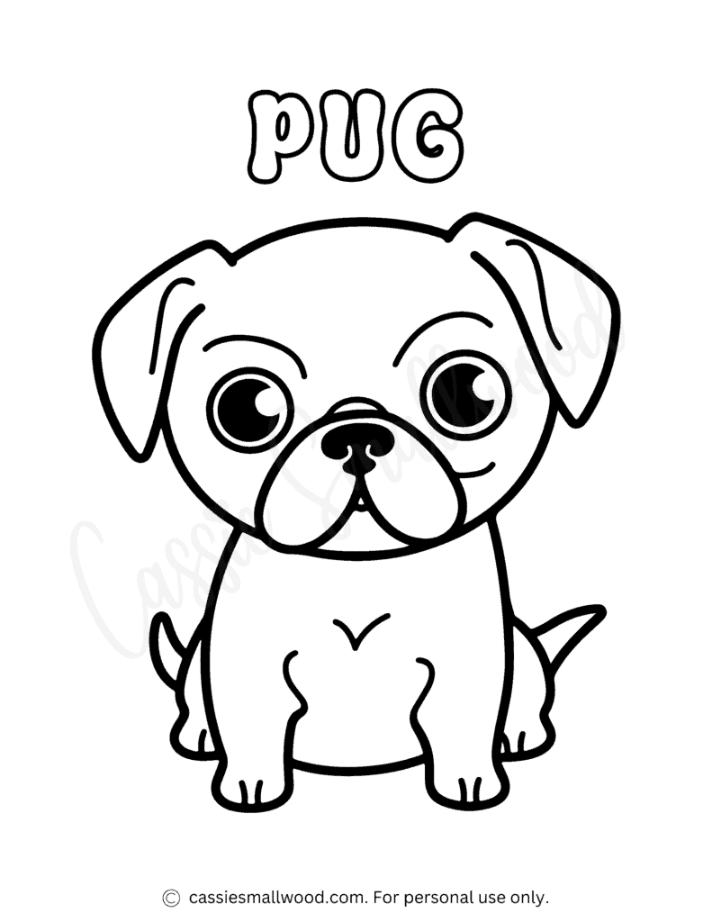 Cute dog coloring pages