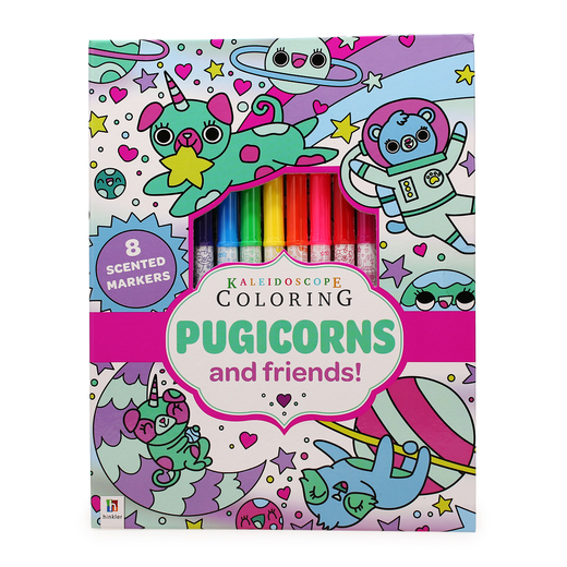 Pugicorns and friends coloring book five below let go have fun