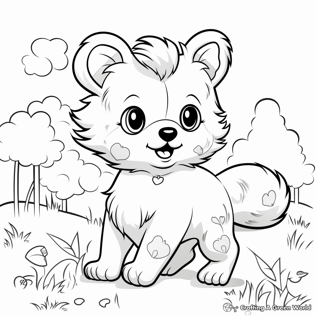 Pomeranian coloring pages