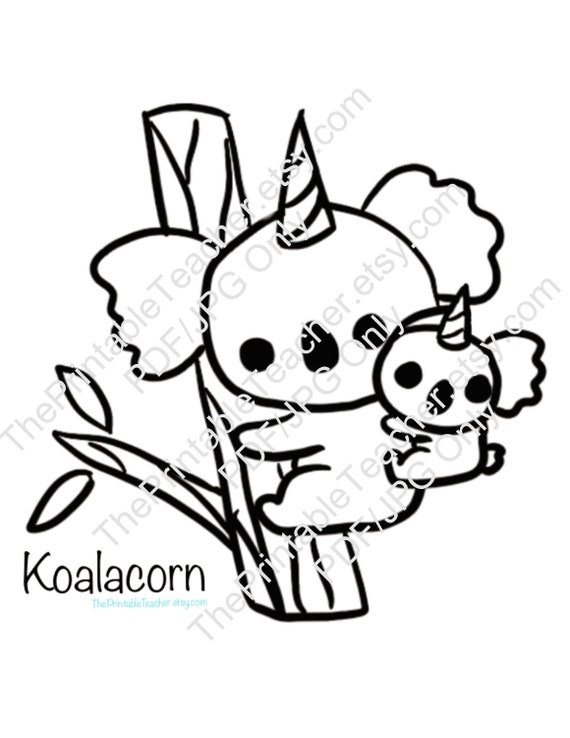 Animalcorn coloring pages