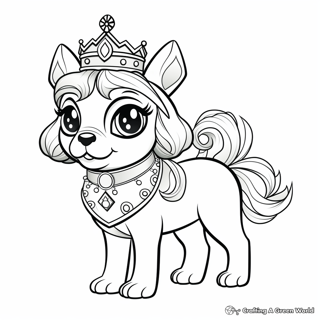 Pugicorn coloring pages