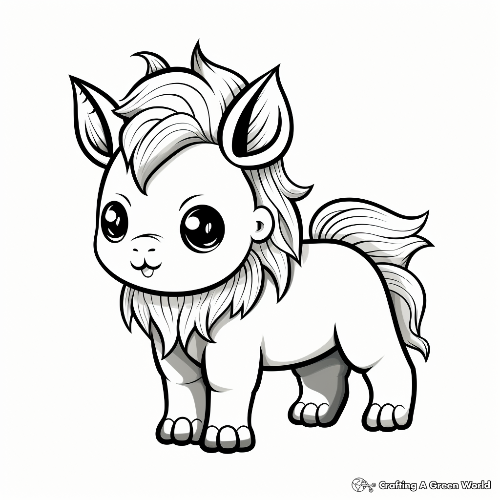 Pugicorn coloring pages