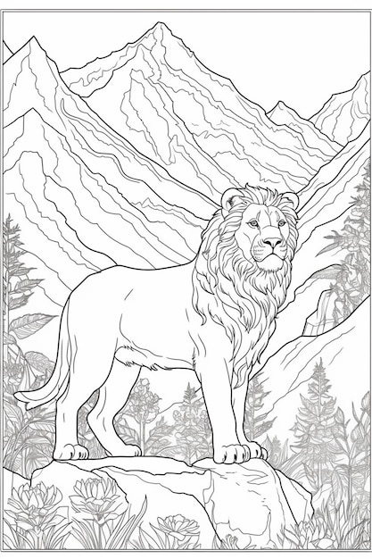 Page puma coloring book images