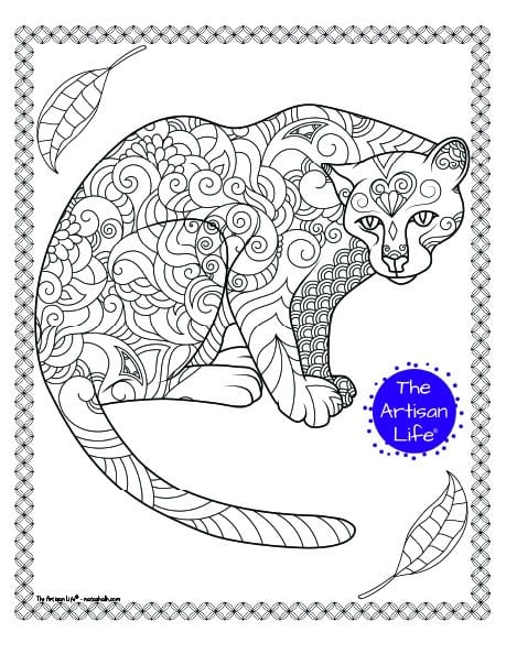 Free animal coloring pages for adults