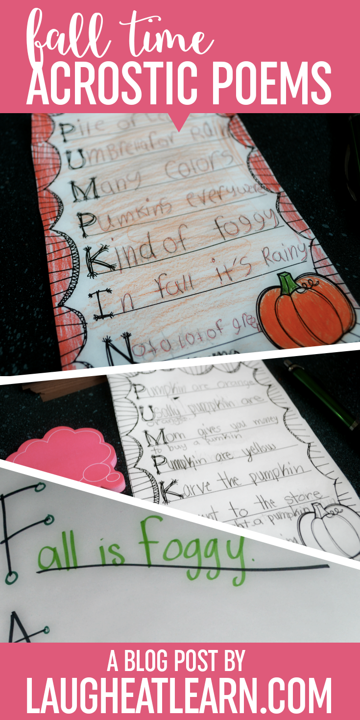 Fall acrostic poems â laugh eat learn