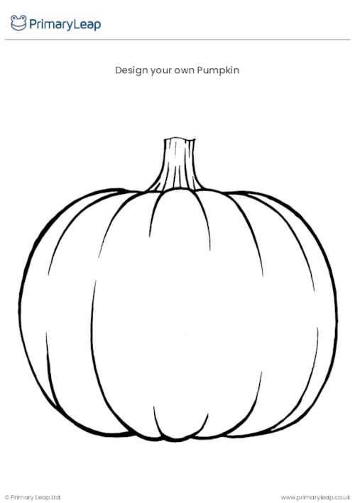Holidays and months pumpkin template worksheet