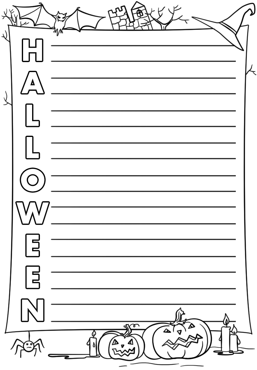 Halloween acrostic poem template free printable papercraft templates
