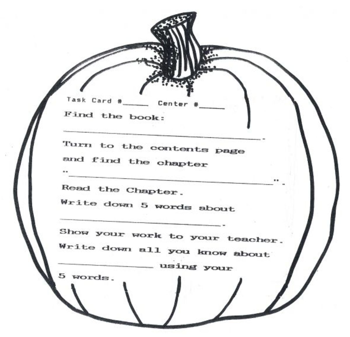 Pumpkin picking time thematic unit for home school or classroom