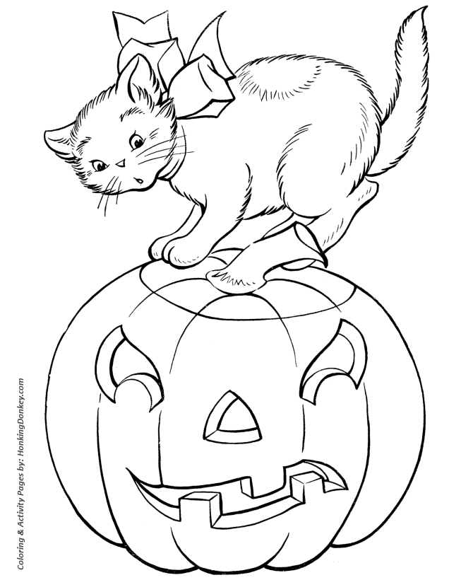 Halloween pumpkin coloring pages