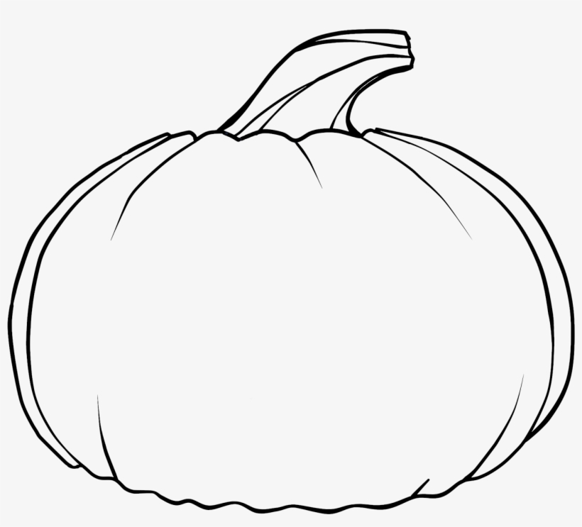 Drawn pumpkin blank