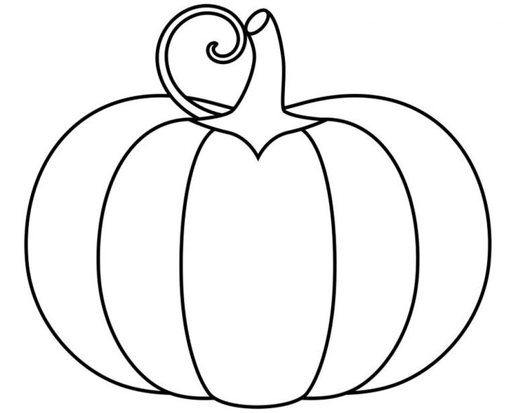 Blank pumpkin coloring pages edutive printable dessin citrouille coloriages citrouille citrouilles dautomne