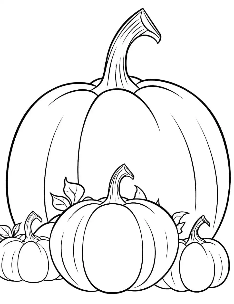 Pumpkin coloring pages free printable sheets