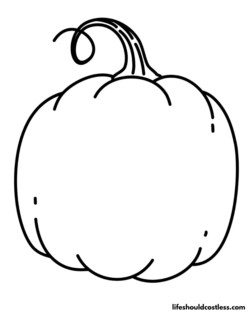 Pumpkin coloring pages free printable pdf templates